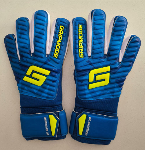 GRIPMODE Clásicos Azul – Guantes de Portero con Látex Griptec® para Niños y Adultos | Agarre Profesional en Todo Clima