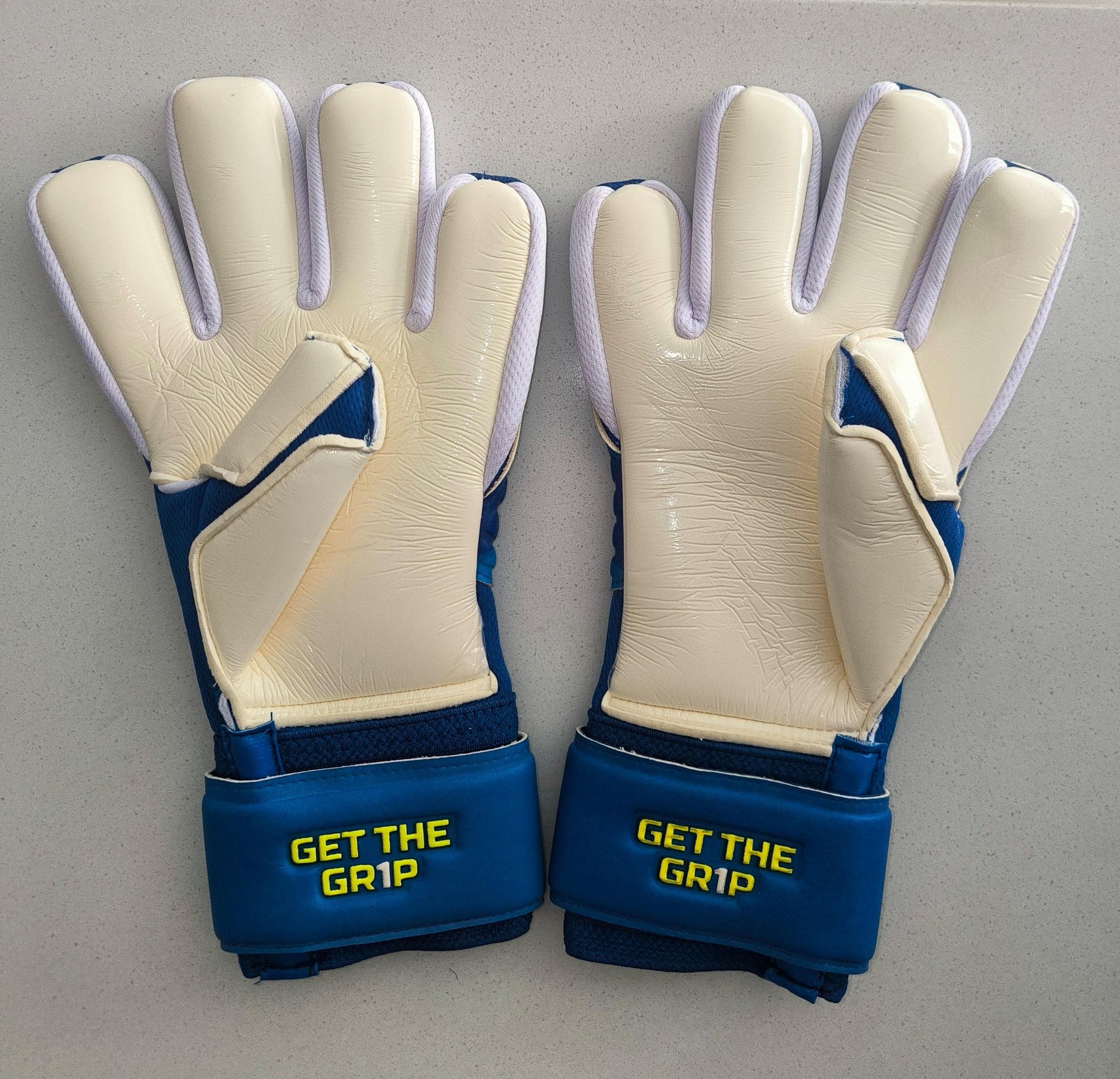 GRIPMODE Clásicos Azul – Guantes de Portero con Látex Griptec® para Niños y Adultos | Agarre Profesional en Todo Clima