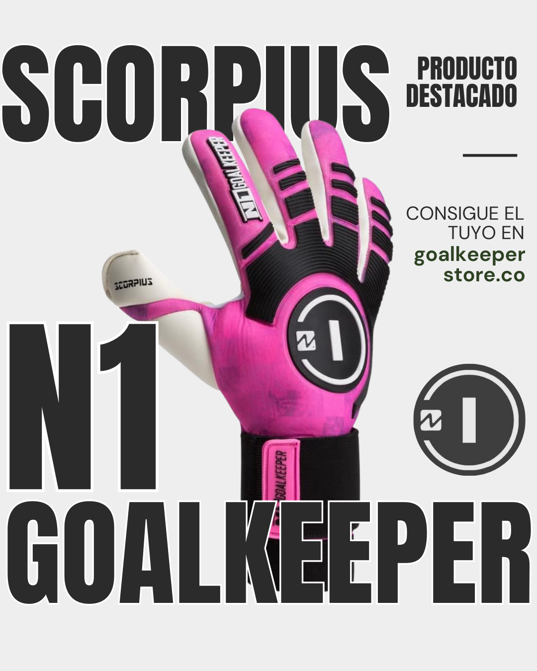 N1 Goalkeeper Scorpius SSG Pro – Guantes de Portero Profesionales