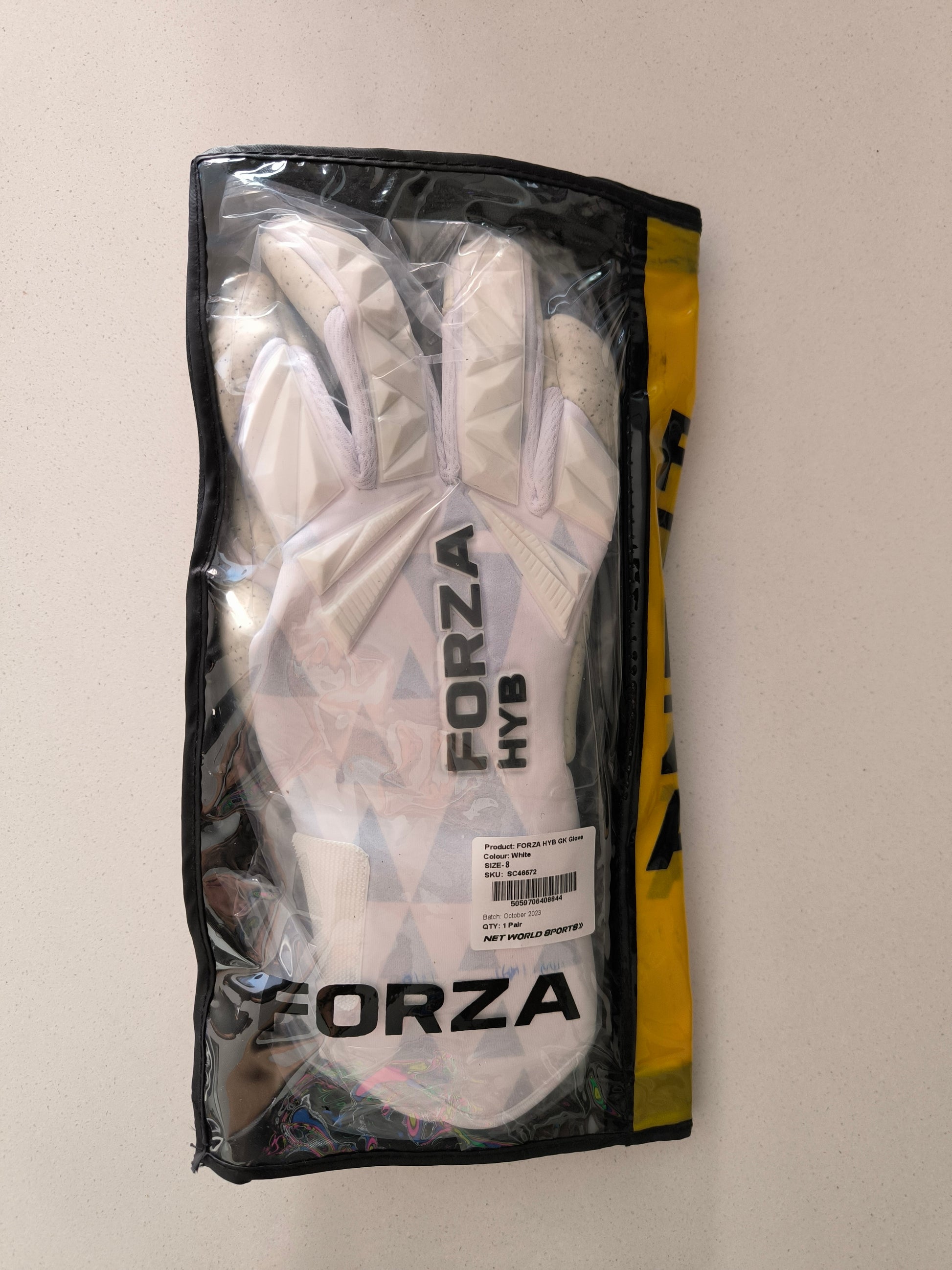 Guantes de arquero Forza HYB - Profesional, con envoltura de látex de cuarzo de 0.157 in en el pulgar