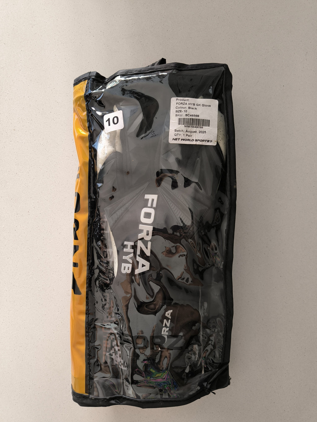 Guantes de arquero Forza HYB - Profesional, con envoltura de látex de cuarzo de 0.157 in en el pulgar