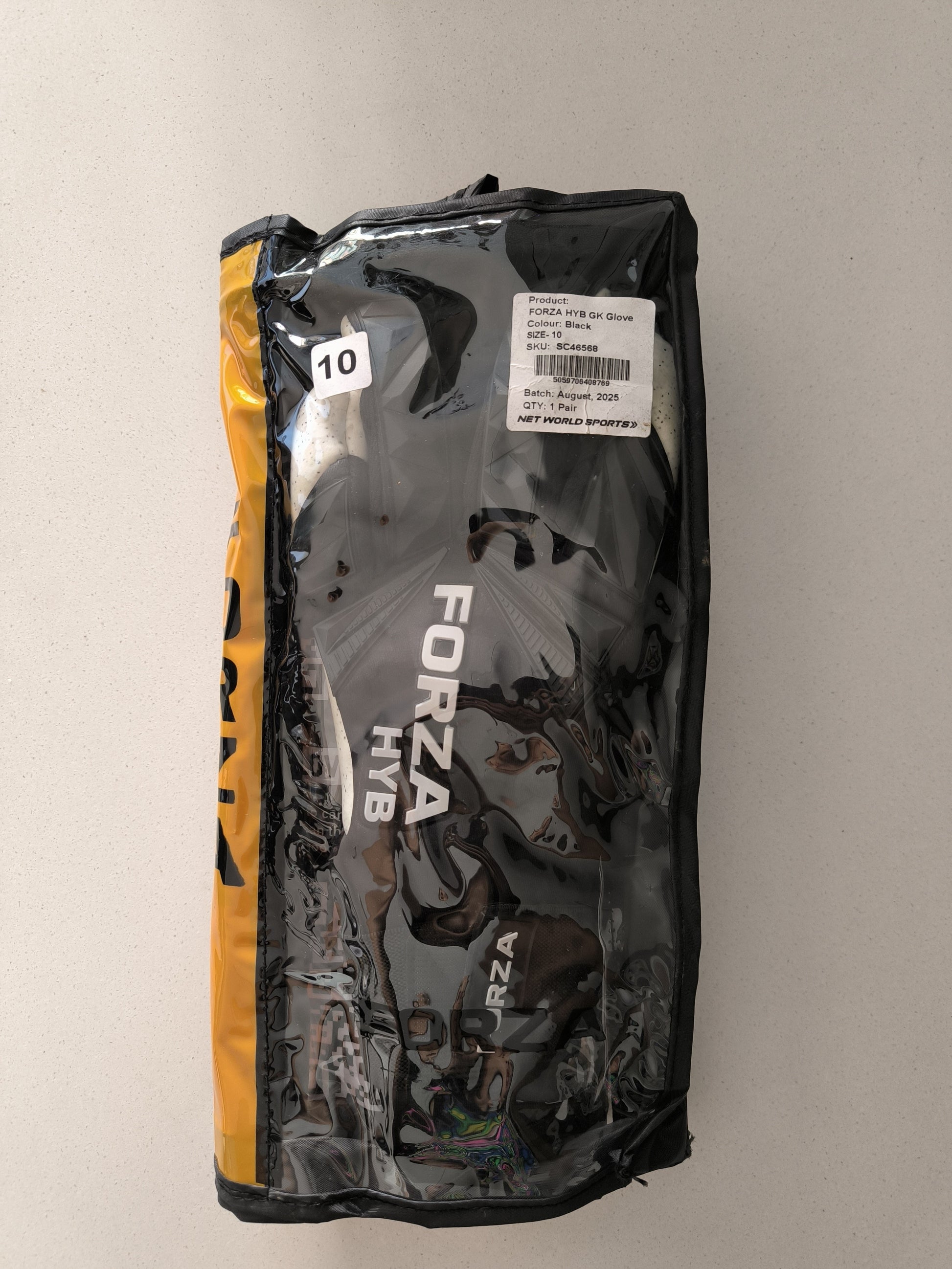 Guantes de arquero Forza HYB - Profesional, con envoltura de látex de cuarzo de 0.157 in en el pulgar