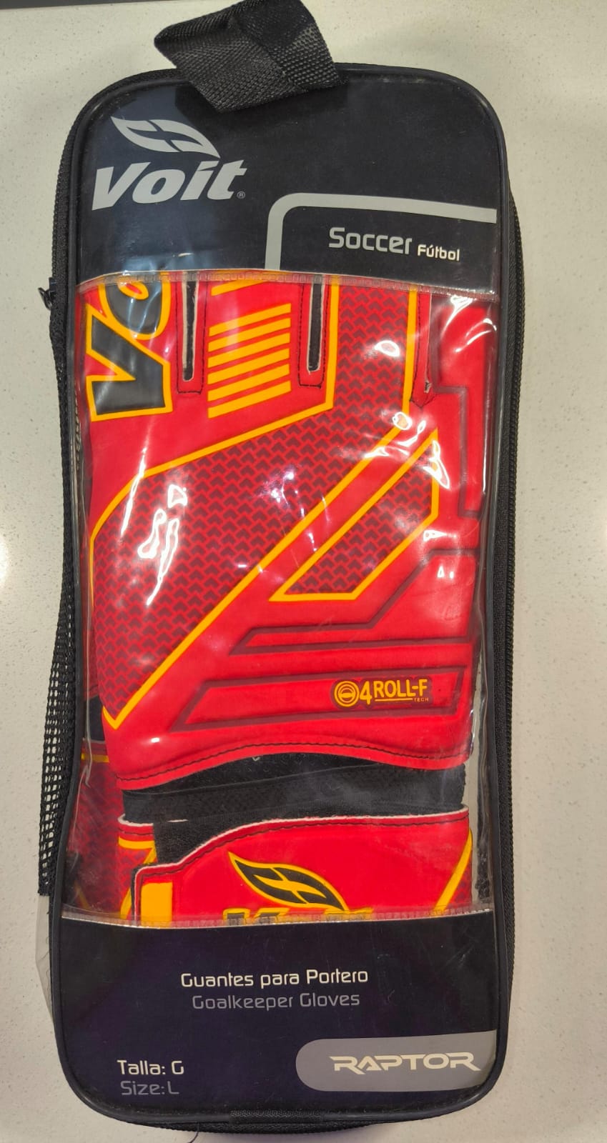 Voit Raptor Elite – Guantes para Arquero | Diseño Rojo/Negro, Alta Comodidad y Protección
