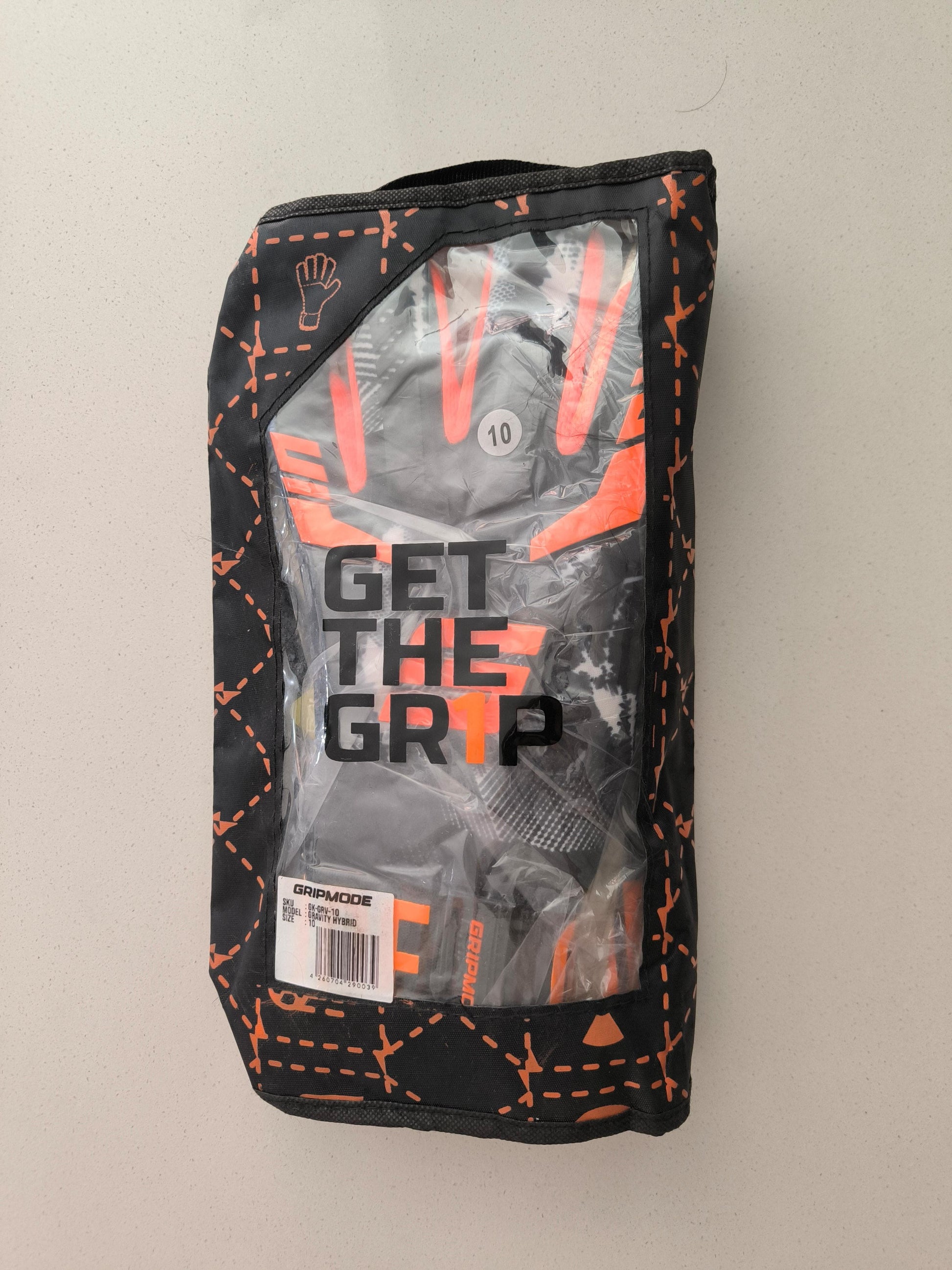 GRIPMODE Guantes de Portero Ultra Hybrid para Adultos con Látex Griptec® – Para Todo Tipo de Clima, Protección Profesional para Fútbol