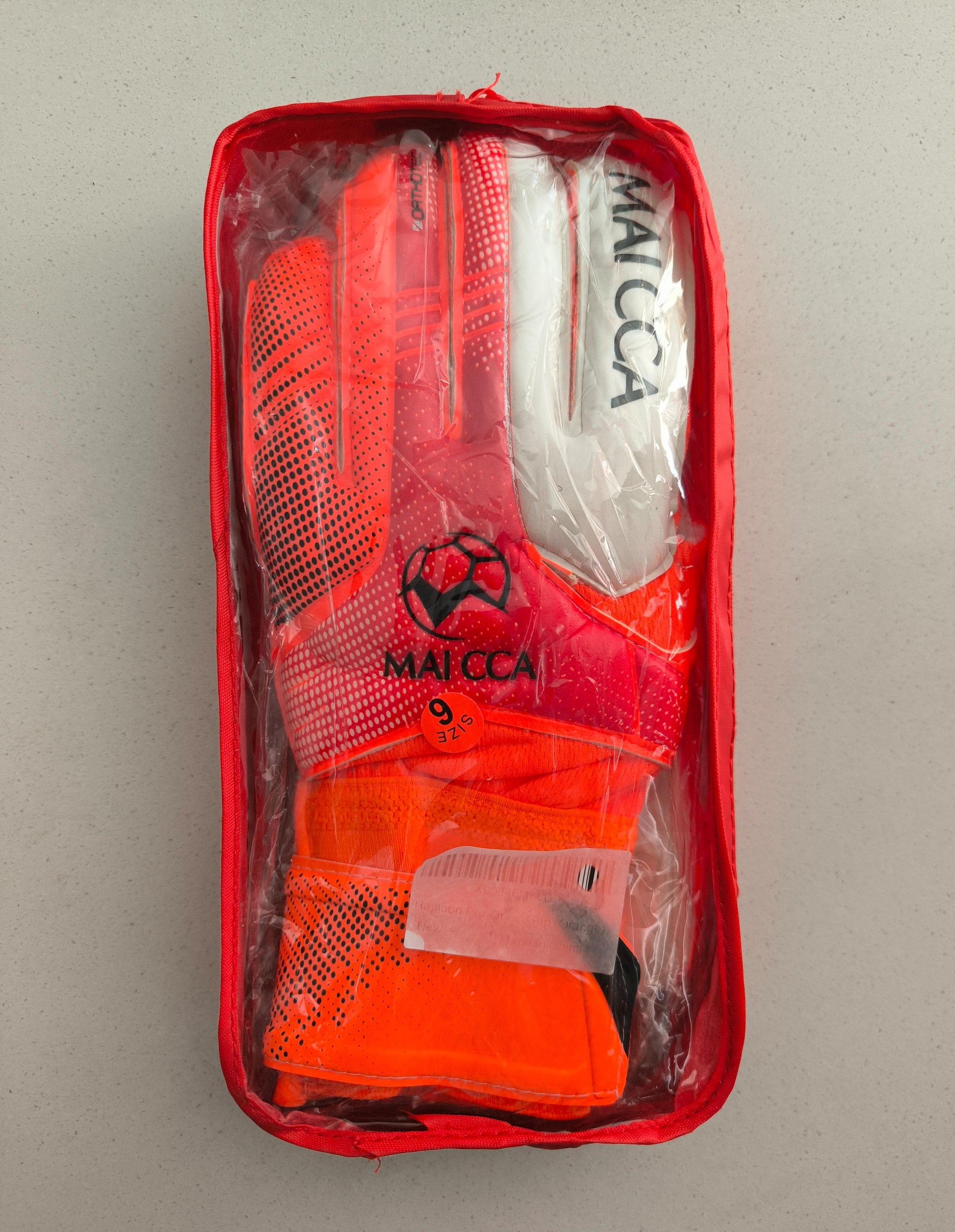 MAI CCA Guantes de Portero para niños, con Protector de Dedos y Bolsa de Transporte Incluida